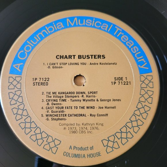 CHART BUSTERS LP 1980 Columbia House Various Hits 1P 7122 Pop Vinyl Record LP4 - Picture 7 of 10